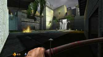 A screenshot of gameplay from Turok 2: Seeds of Evil.