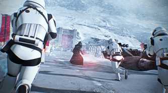 Storm troopers attacking Kylo Ren