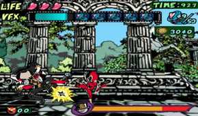 A screenshot of gameplay from Vewtiful Joe