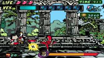 A screenshot of gameplay from Vewtiful Joe