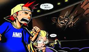 A screenshot of gameplay from Vewtiful Joe