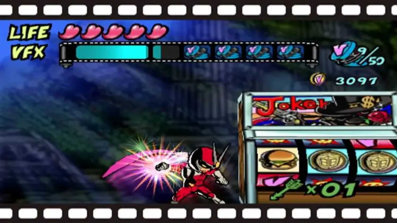 A screenshot of gameplay from Vewtiful Joe