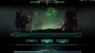 A screenshot of gameplay from Warhammer 40,000: Mechanicus 2