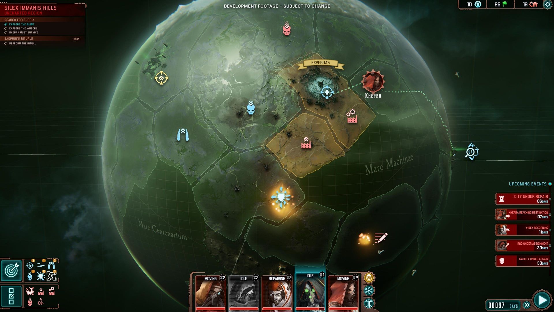 A screenshot of gameplay from Warhammer 40,000: Mechanicus 2