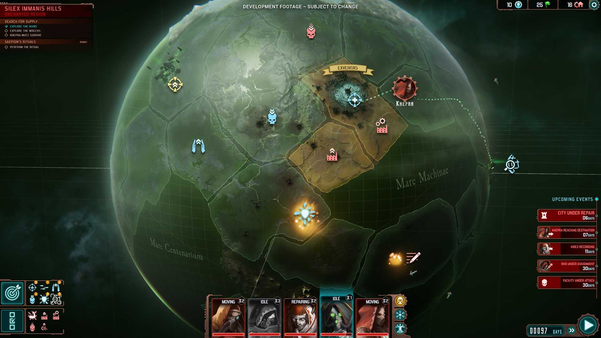 A screenshot of gameplay from Warhammer 40,000: Mechanicus 2