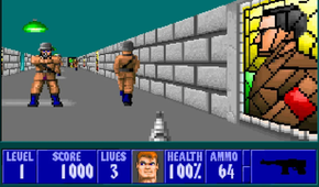 Fighting multiple enemies in Wolfenstein 3D