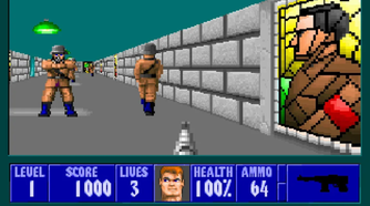 Fighting multiple enemies in Wolfenstein 3D