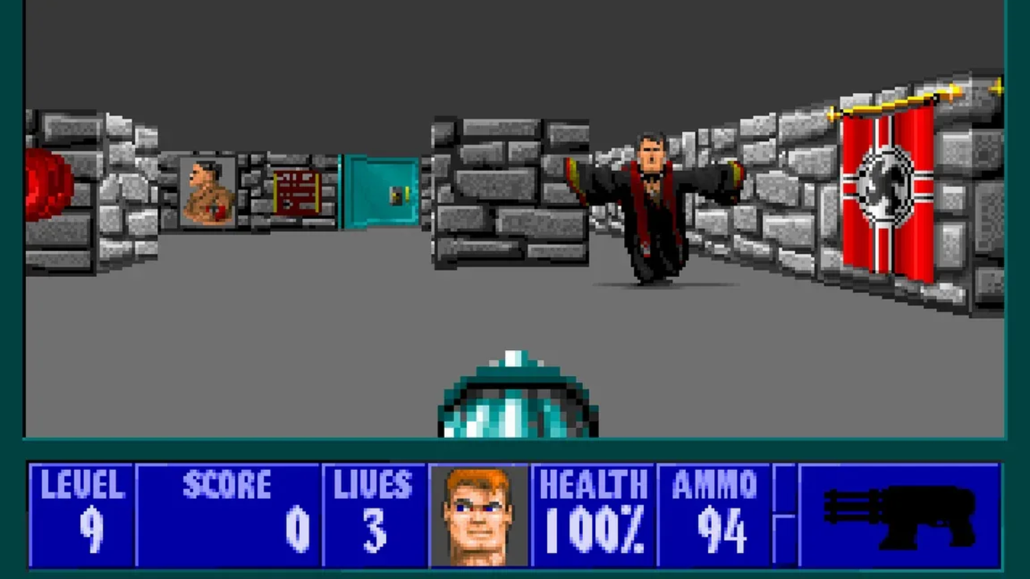 Killing Nazi's in Wolfenstein 3D