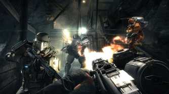 Shooting at Nazis in Wolfenstein: The Old Blood.