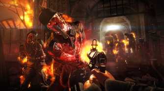 Screenshot from the game Wolfenstein: The Old Blood.
