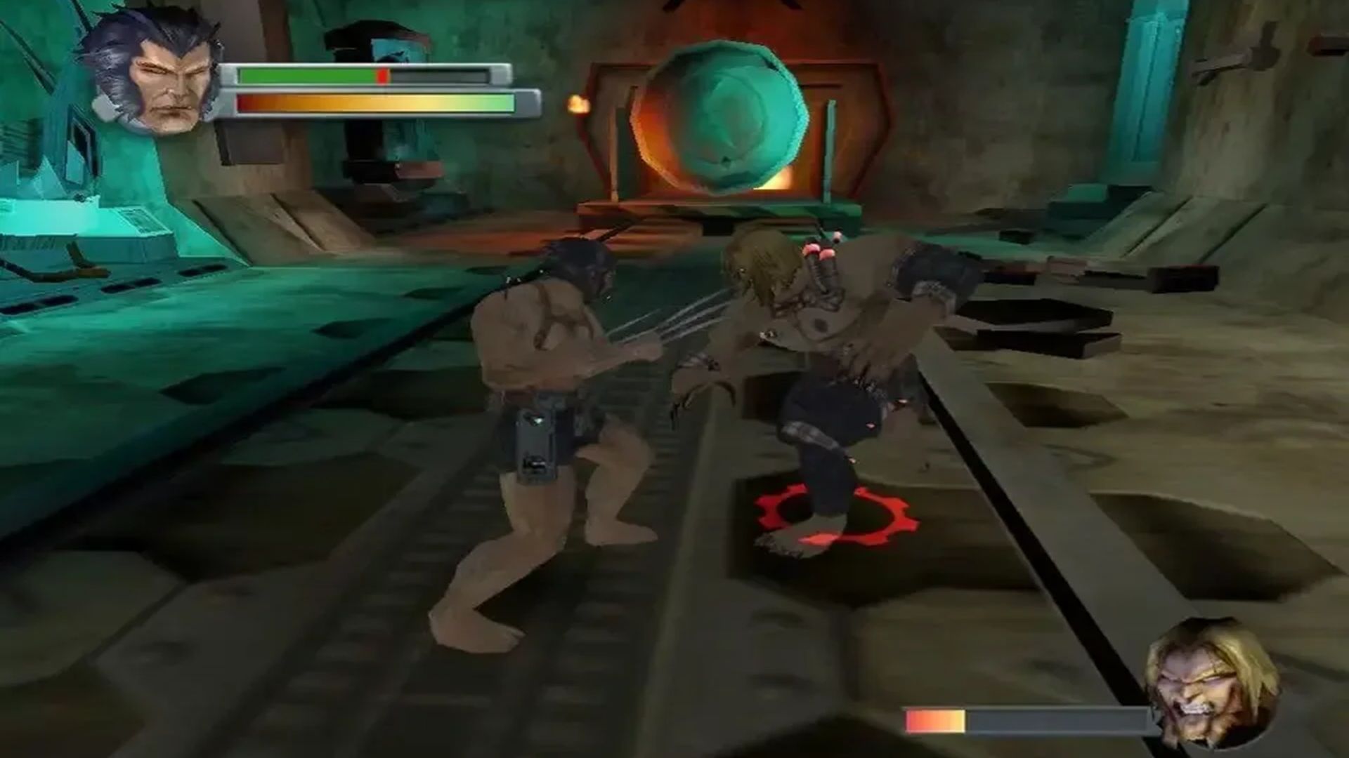 A screenshot of gameplay from X2: Wolverine's Revenge