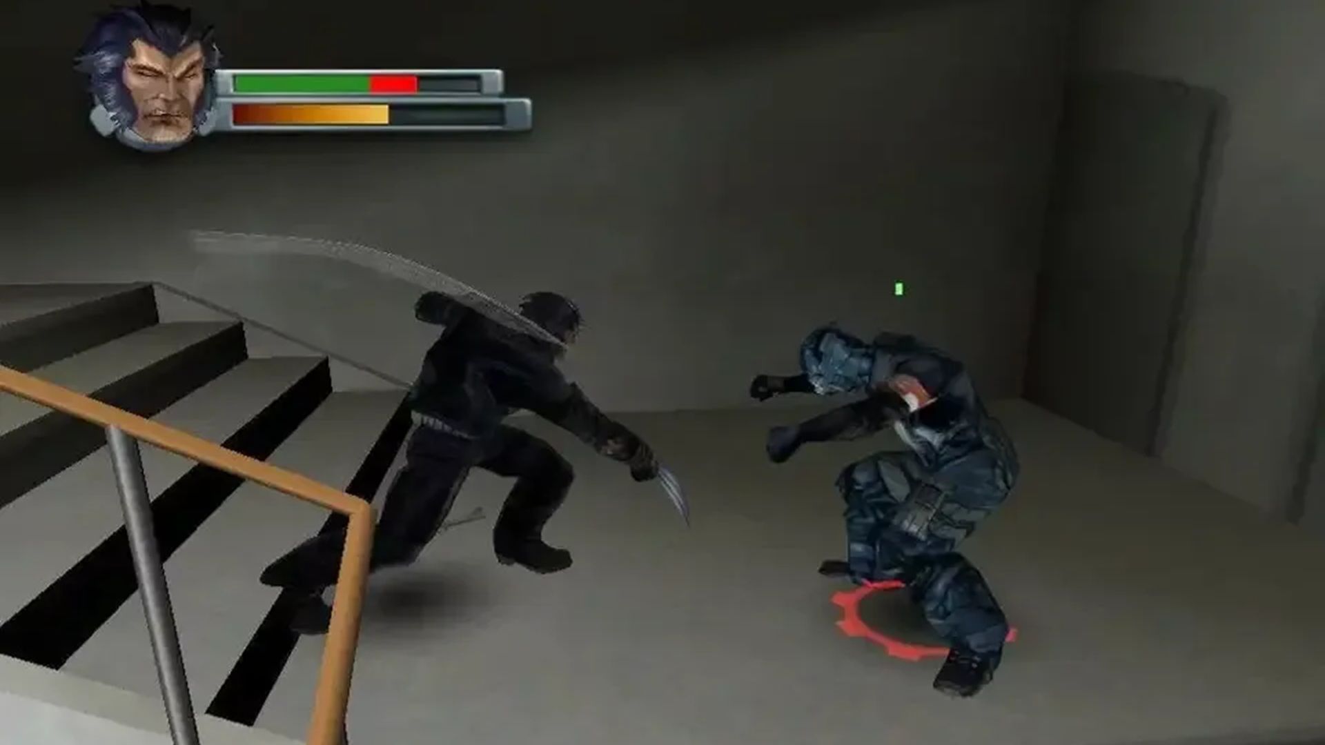 A screenshot of gameplay from X2: Wolverine's Revenge