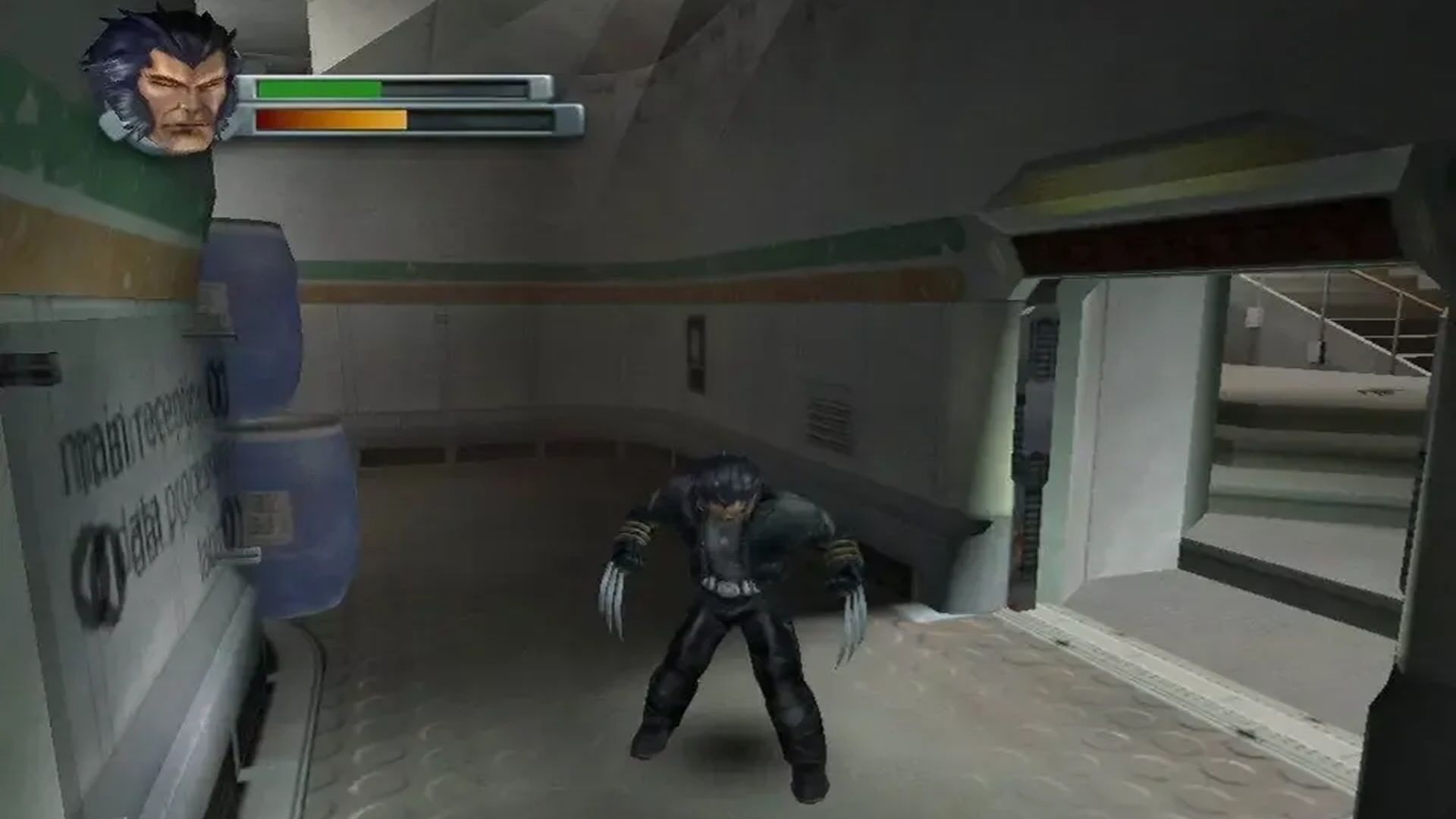 A screenshot of gameplay from X2: Wolverine's Revenge
