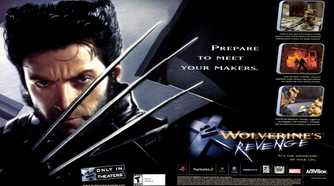 A magazine advertsiment for X2: Wolverine's Revenge
