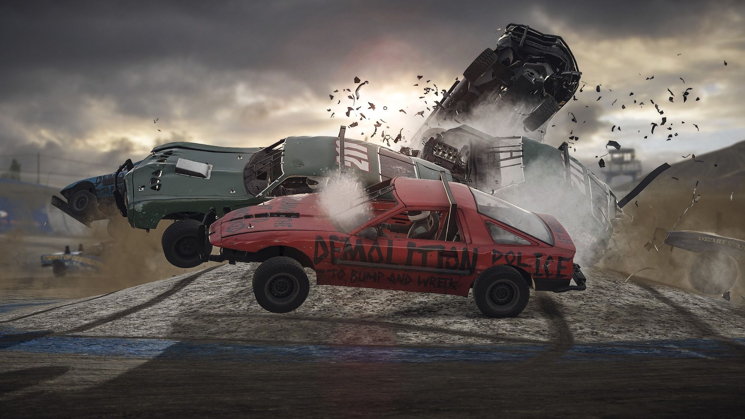 Screenshot from the game wreckfest.