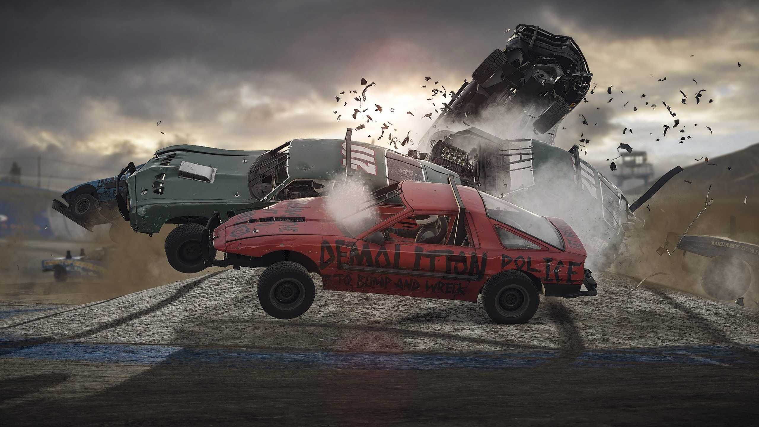 Screenshot from the game wreckfest.