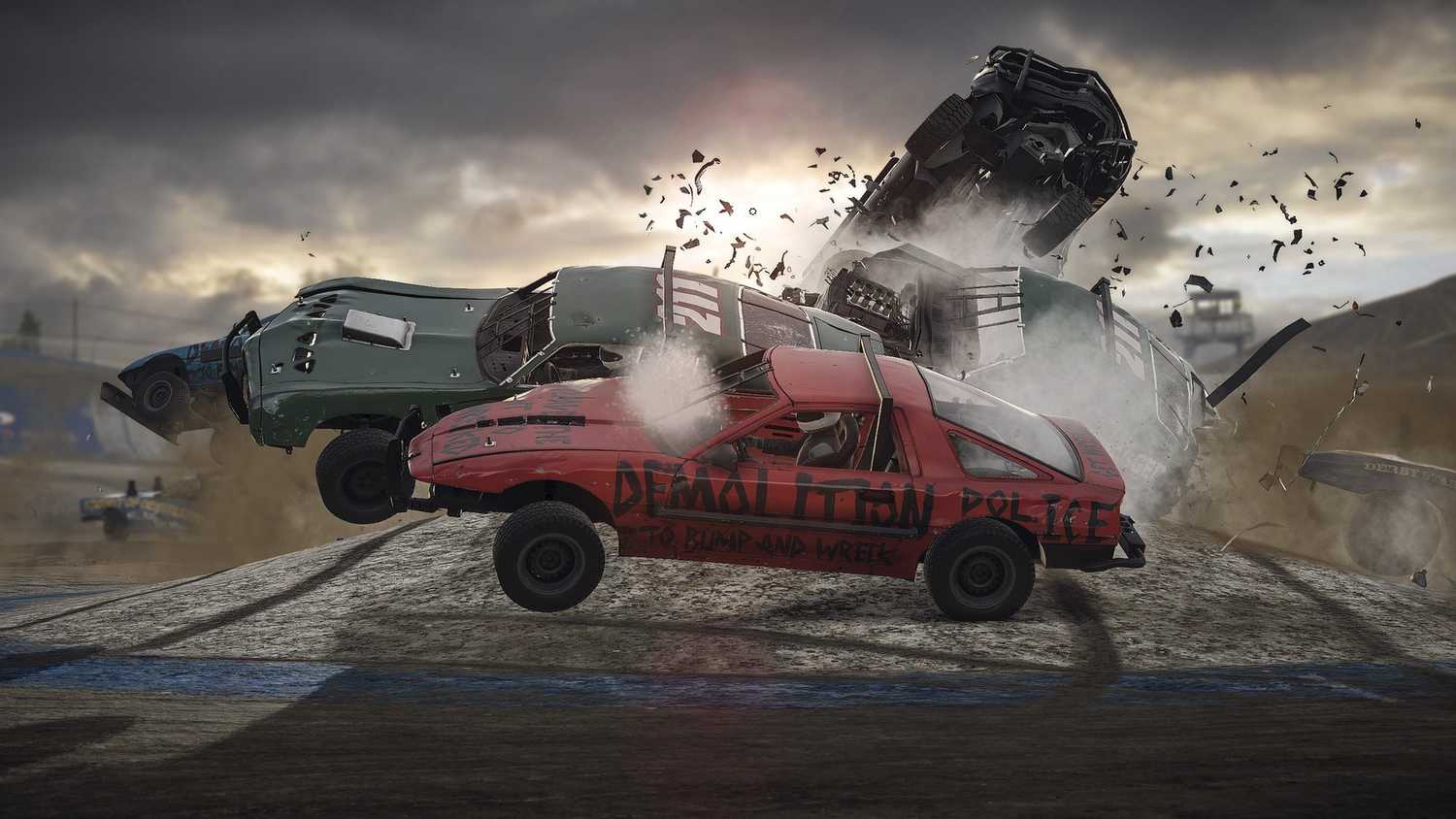 Screenshot from the game wreckfest.