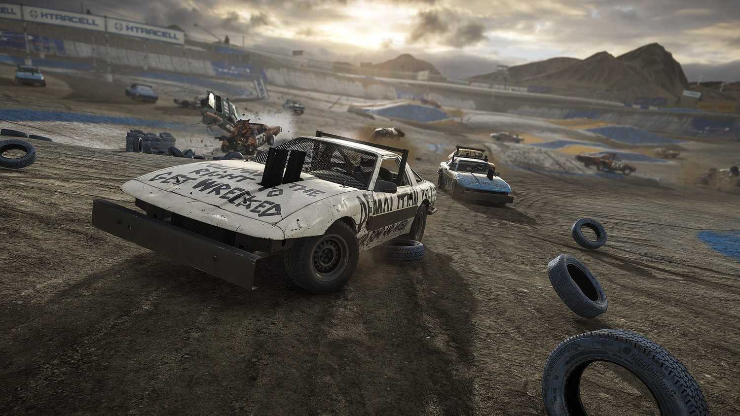 Screenshot from the game wreckfest.