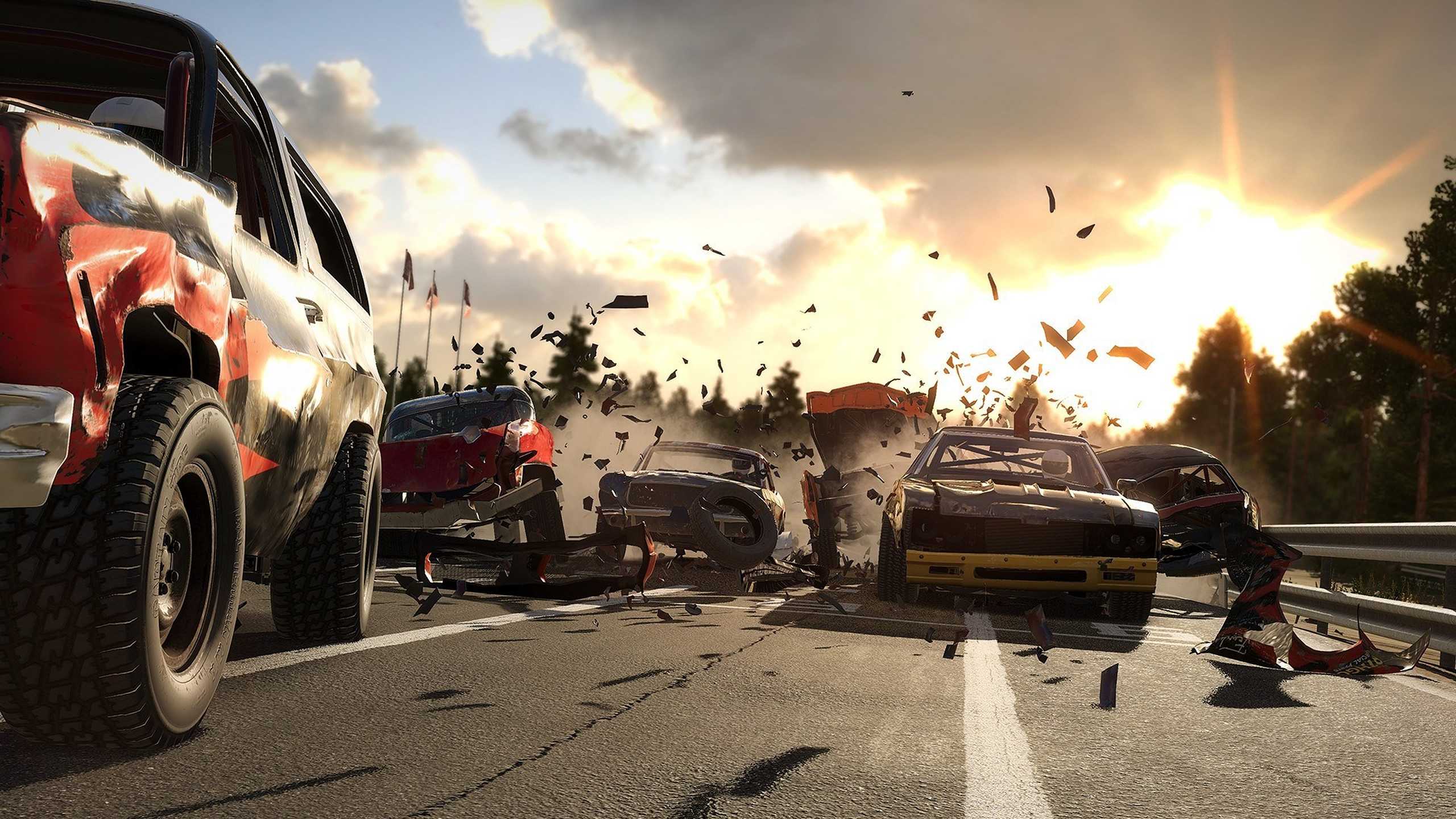 Screenshot from the game wreckfest.