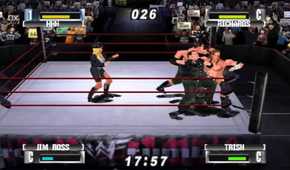A screenshot of gameplay from WWF No Mercy