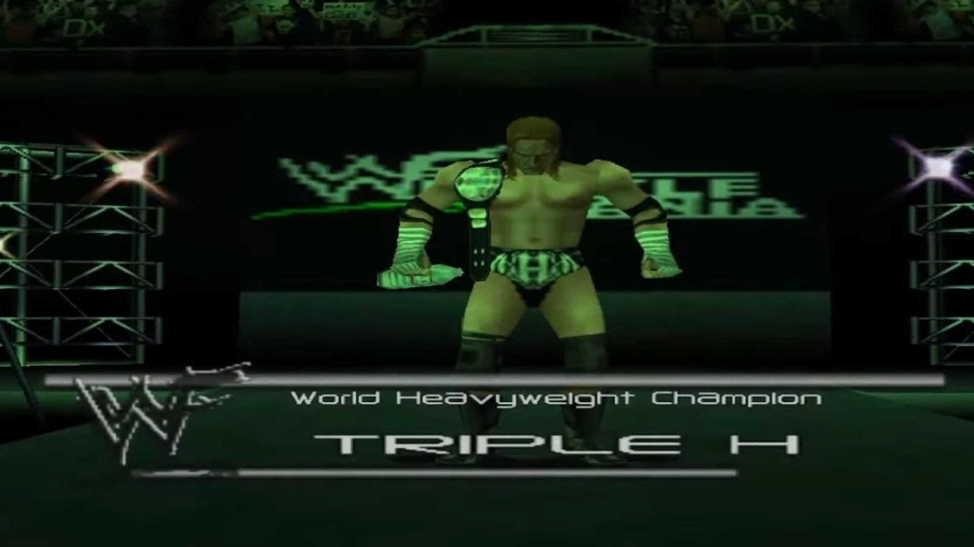 A screenshot of gameplay for WWF No Mercy