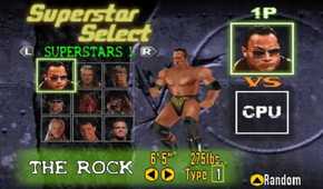 A screenshot of gameplay for WWF No Mercy