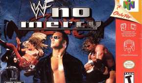 The N64 box art for WWF No Mercy.