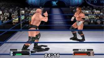 A screenshot of gameplay for WWF No Mercy