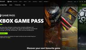 The website for Xbox Game Pass.