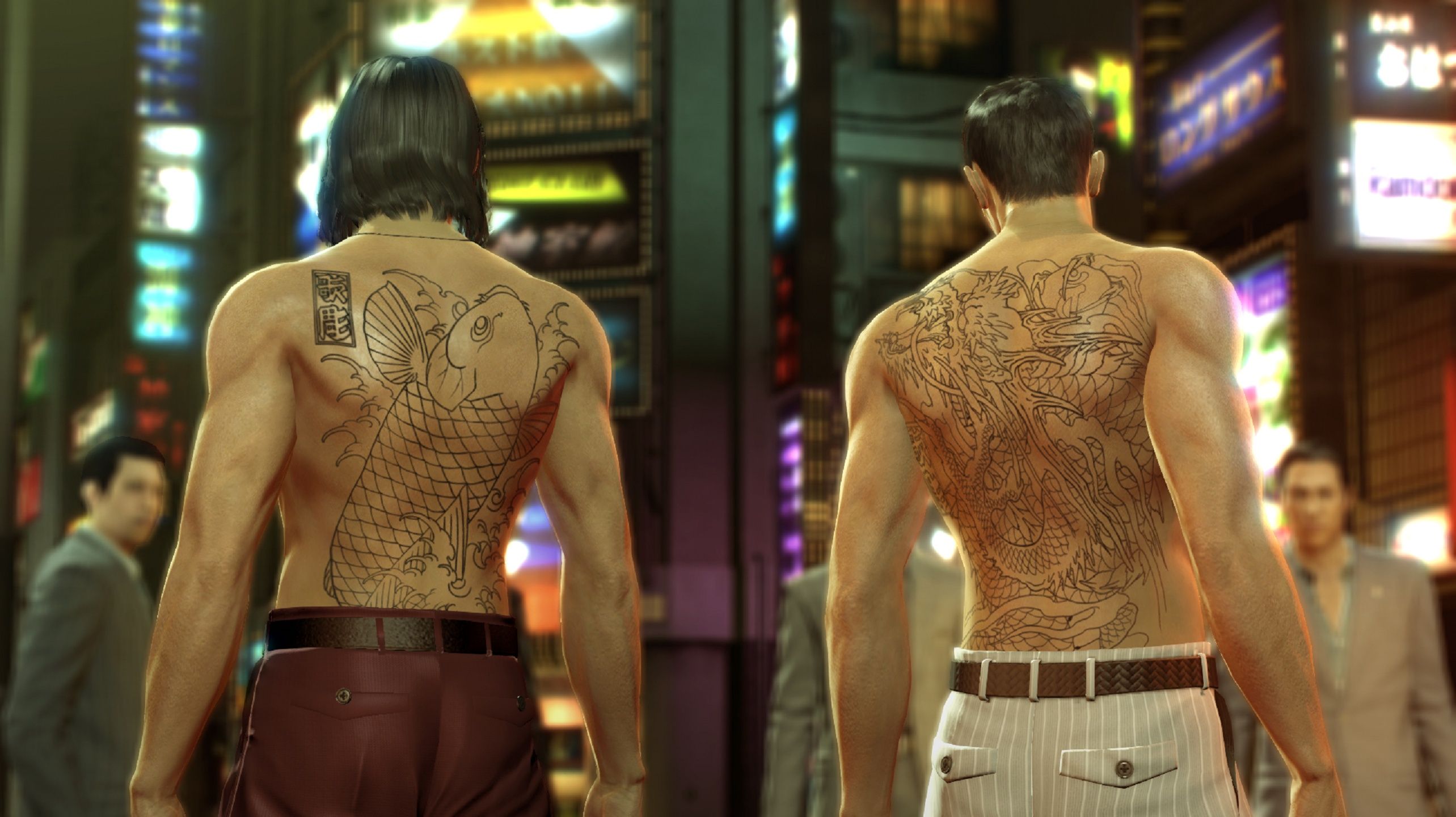 A screenshot from the game Yakuza 0.
