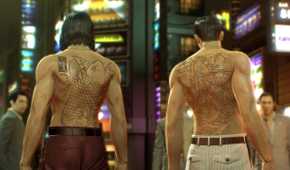 A screenshot from the game Yakuza 0.