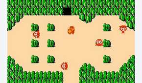 The Legend of Zelda NES link near a cave