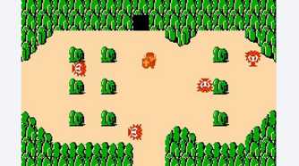The Legend of Zelda NES link near a cave