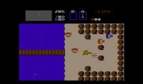 The Legend of Zelda NES Link fighting squid guys