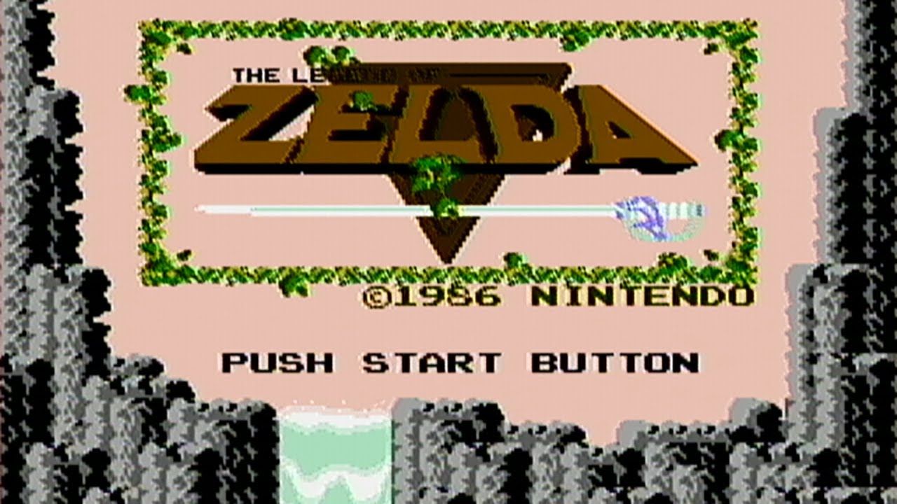 The Legend of Zelda NES title screen