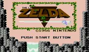 The Legend of Zelda NES title screen