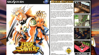 The front and back cover art for Dark Savior