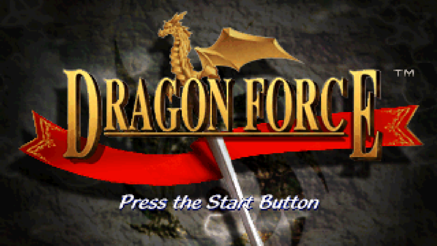 The start menu in Dragon Force