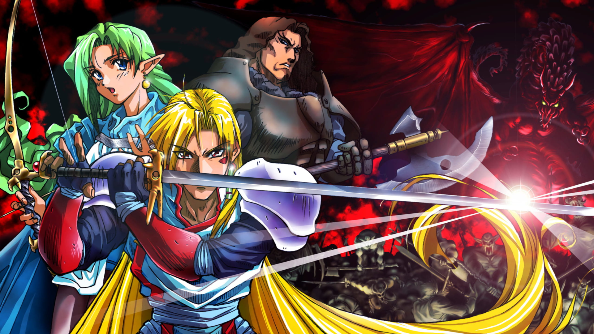 Character pose art in Dragon Force