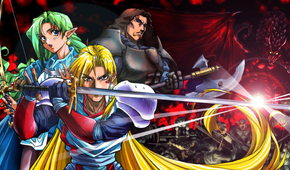 Character pose art in Dragon Force