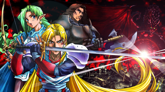 Character pose art in Dragon Force