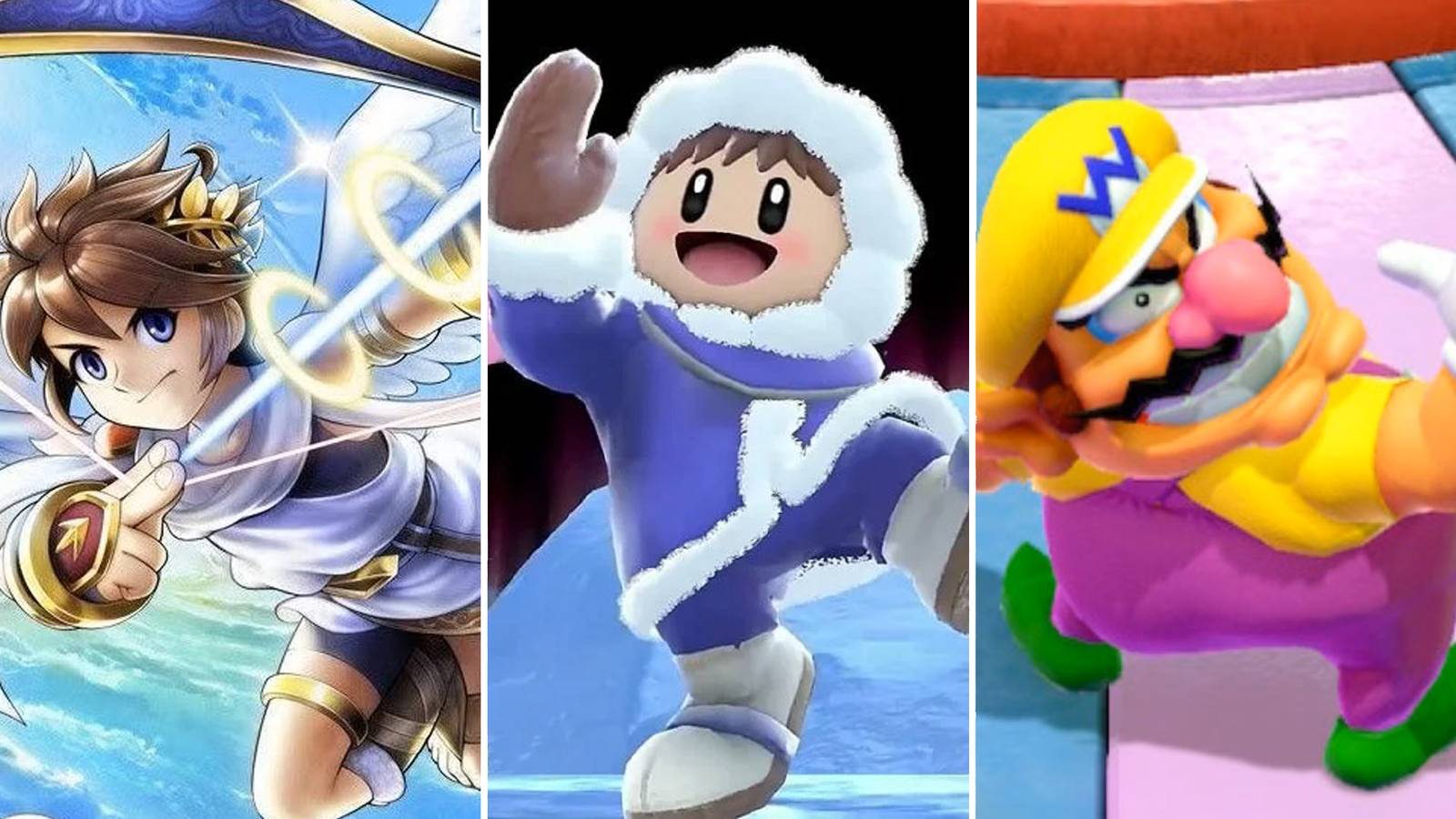 A combination of Nintendo characters