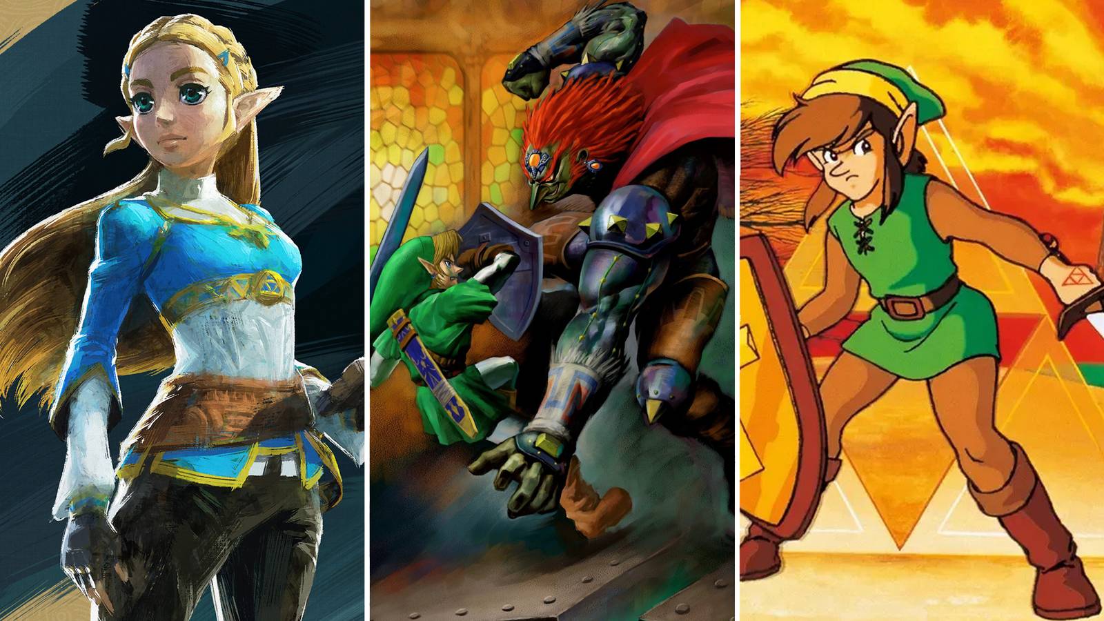 A combination of The Legend of Zelda games