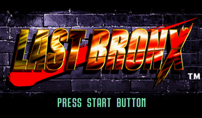 The start menu in Last Bronx