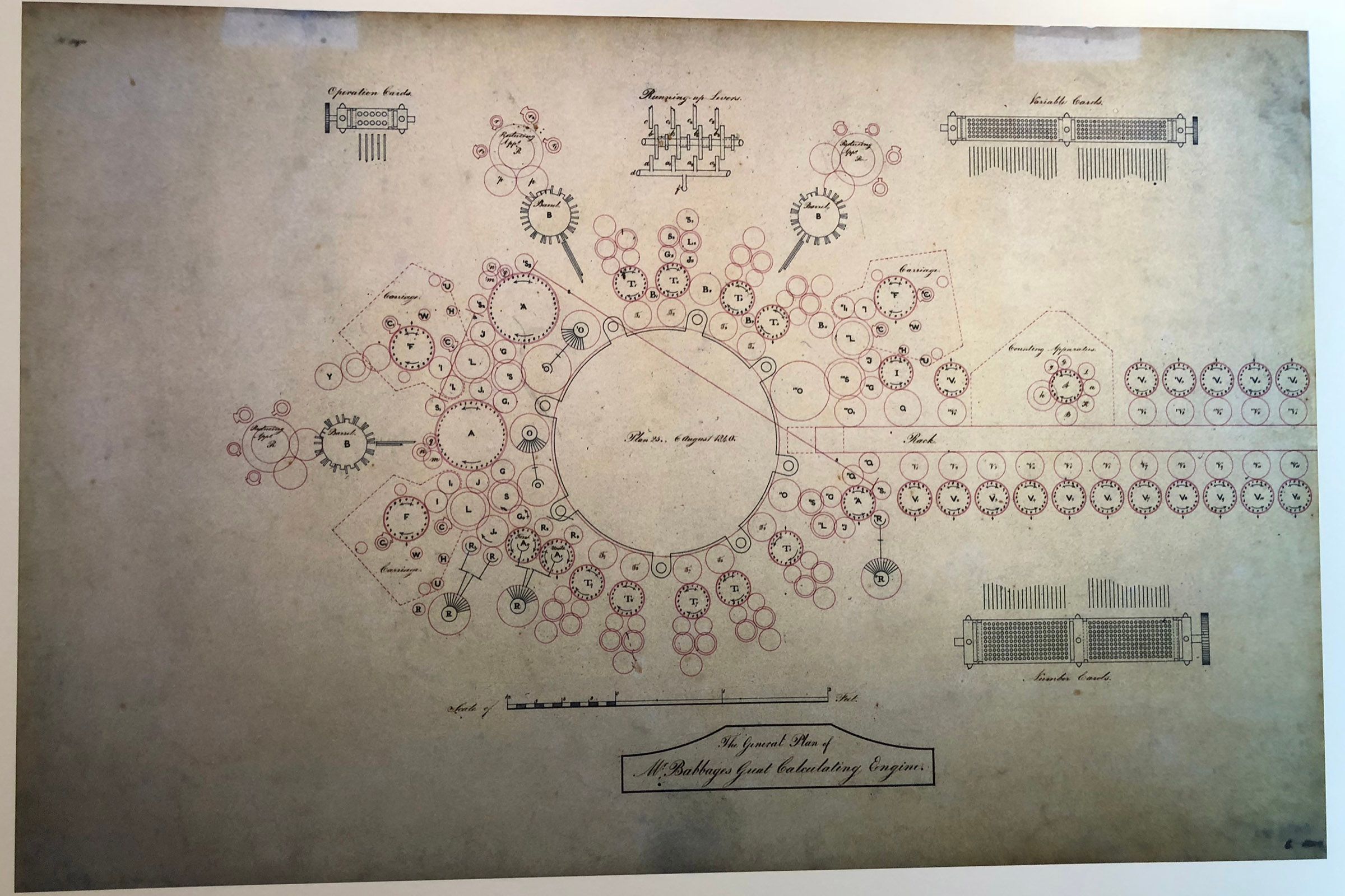 Charles Babbage Analytical Engine Plan (1840)