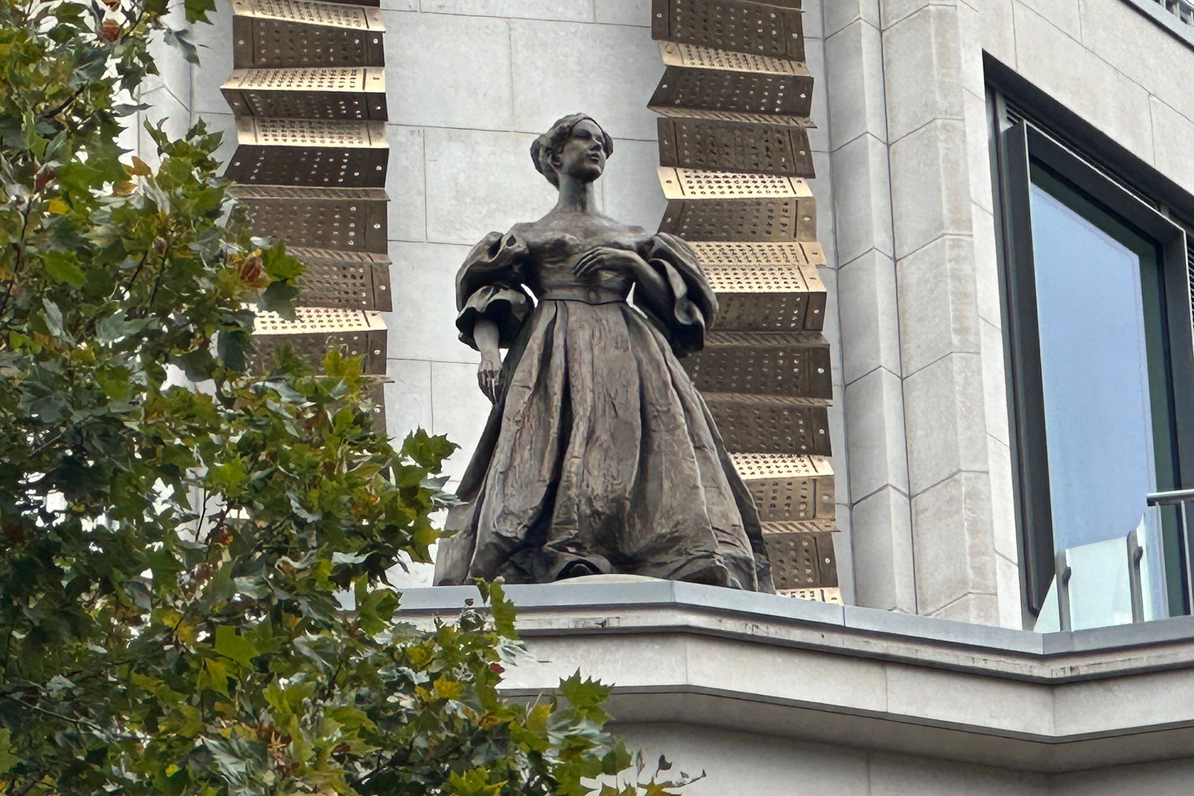 Ada Lovelace statue in Millbank City of Westminister, London