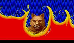 A screenshot of the transformation scene from Altered Beast