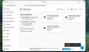 Home Assistant Backup in progress