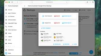 Backup options for Home Assistant