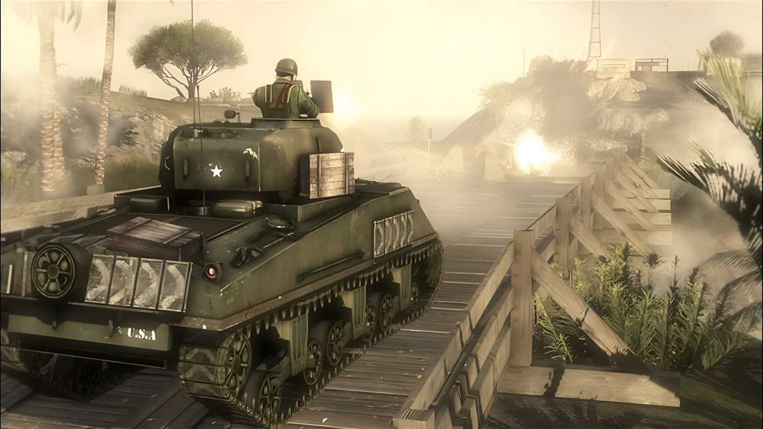A screenshot from Battlefield 1943.